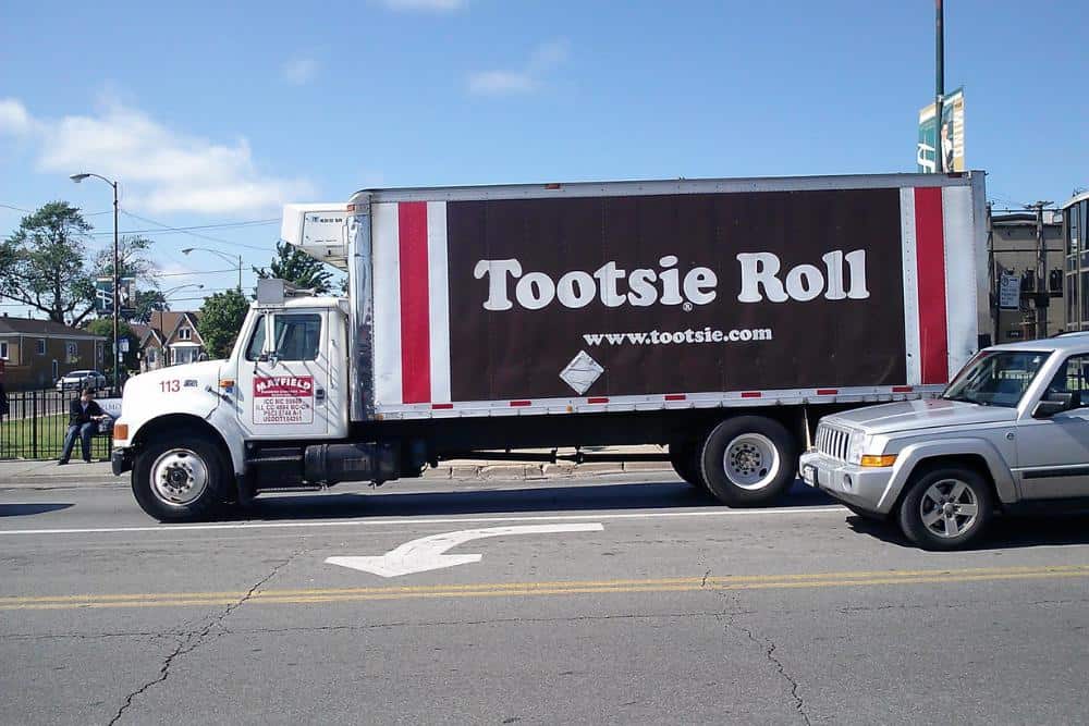 Tootsie Rolls in a truck