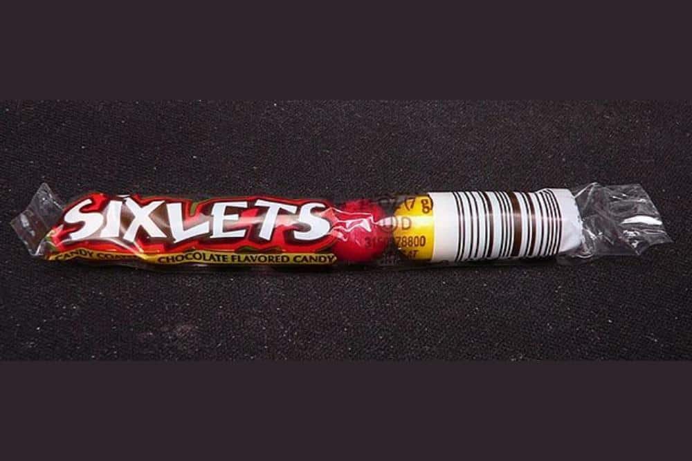 Tube Shaped Sixlets Candy