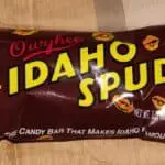 Packaging of Idaho Spud Candy Bar