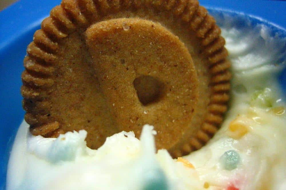 The circle-shaped cookie of Dunkaroos