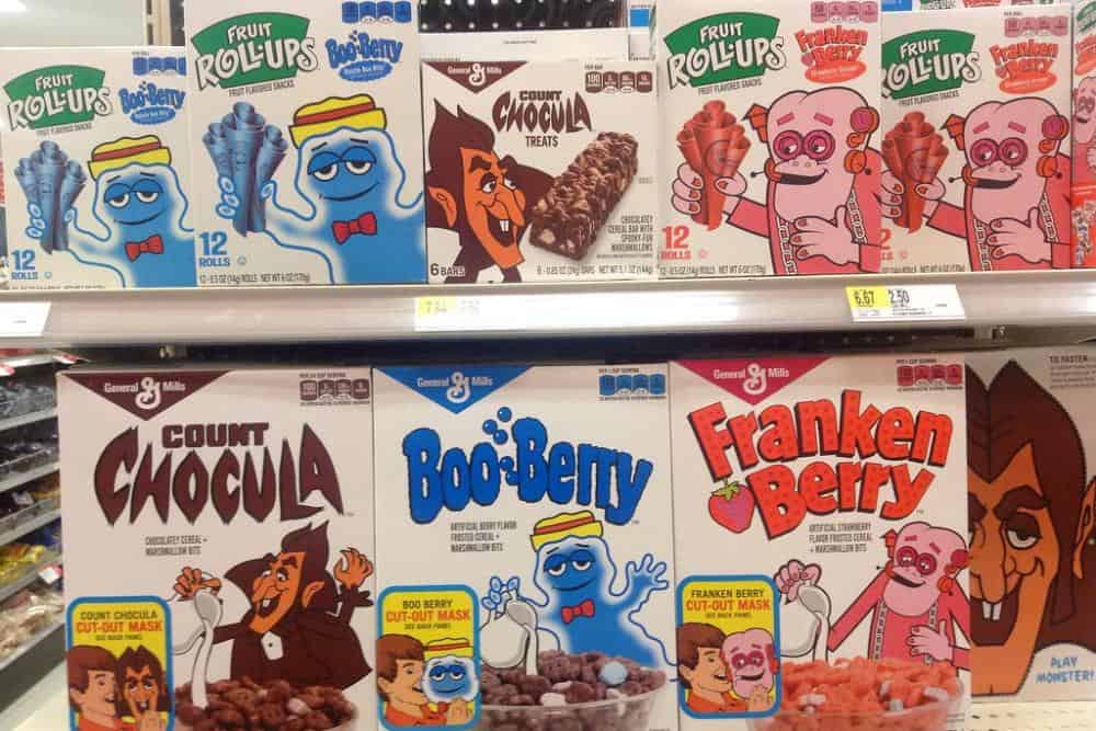 Count Chocula Cereal; Boo Berry Cereal; Franken Berry Cereal