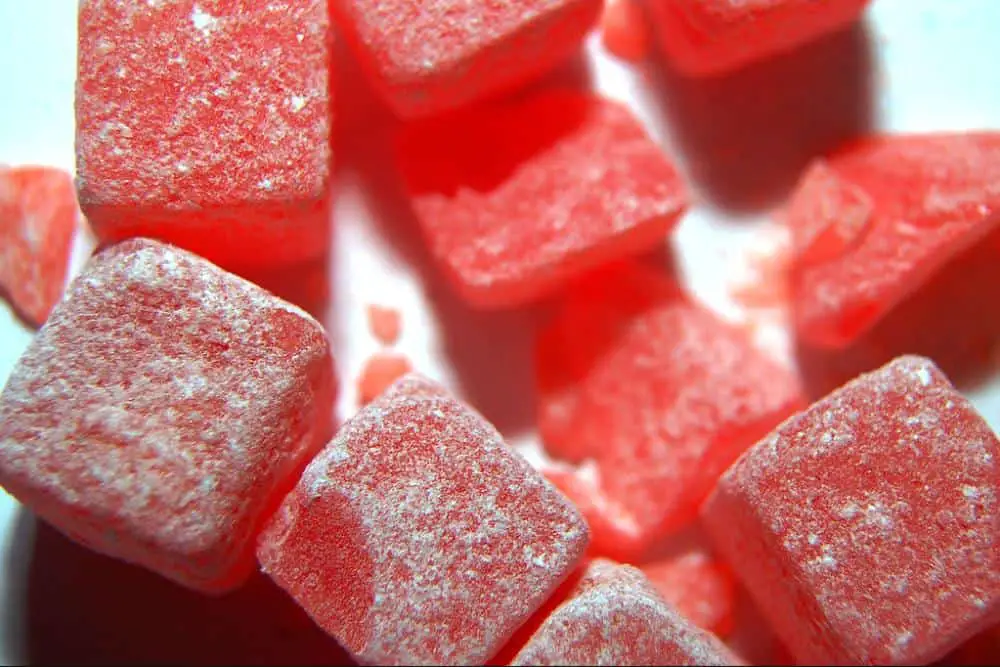 Cola Cube candy pieces