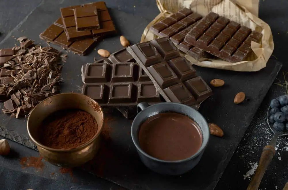 Different types of dark chocolate