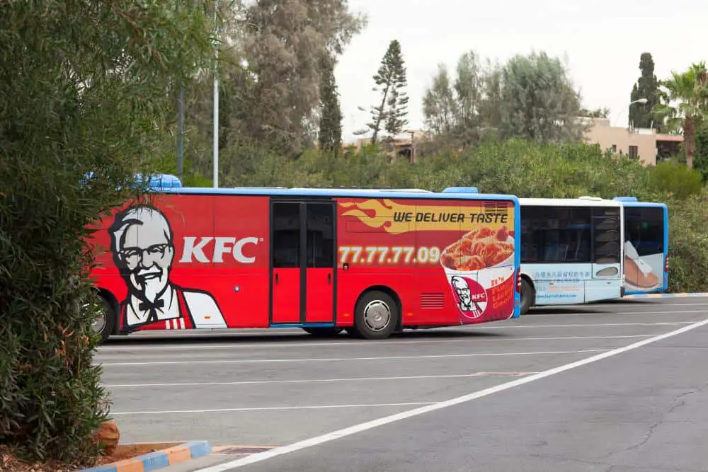 advertisement for KFC 
