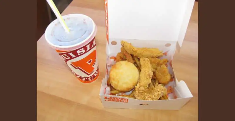 Popeyes Surf and Turf combo meal