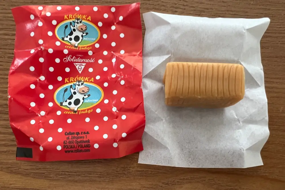 Solidarność cream fudge - opened